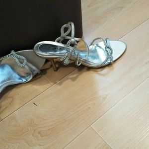 Bronze /Gold formal evening heels